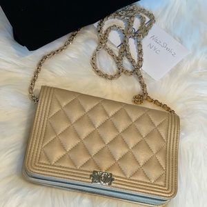 Chanel 17S light gold WOC